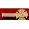 Fire Department Tie Bar w/ Maltese Cross